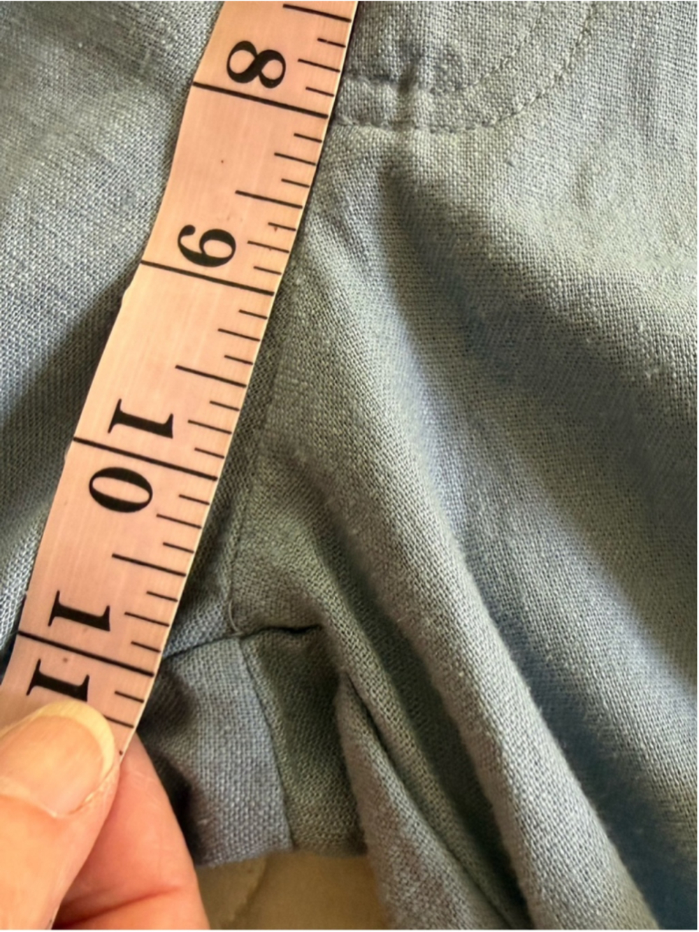 Upcycled Boho Ruffle Wide Leg Linen Blend Bloomer Pants Size 15 Large/XL - Picture 7 of 8